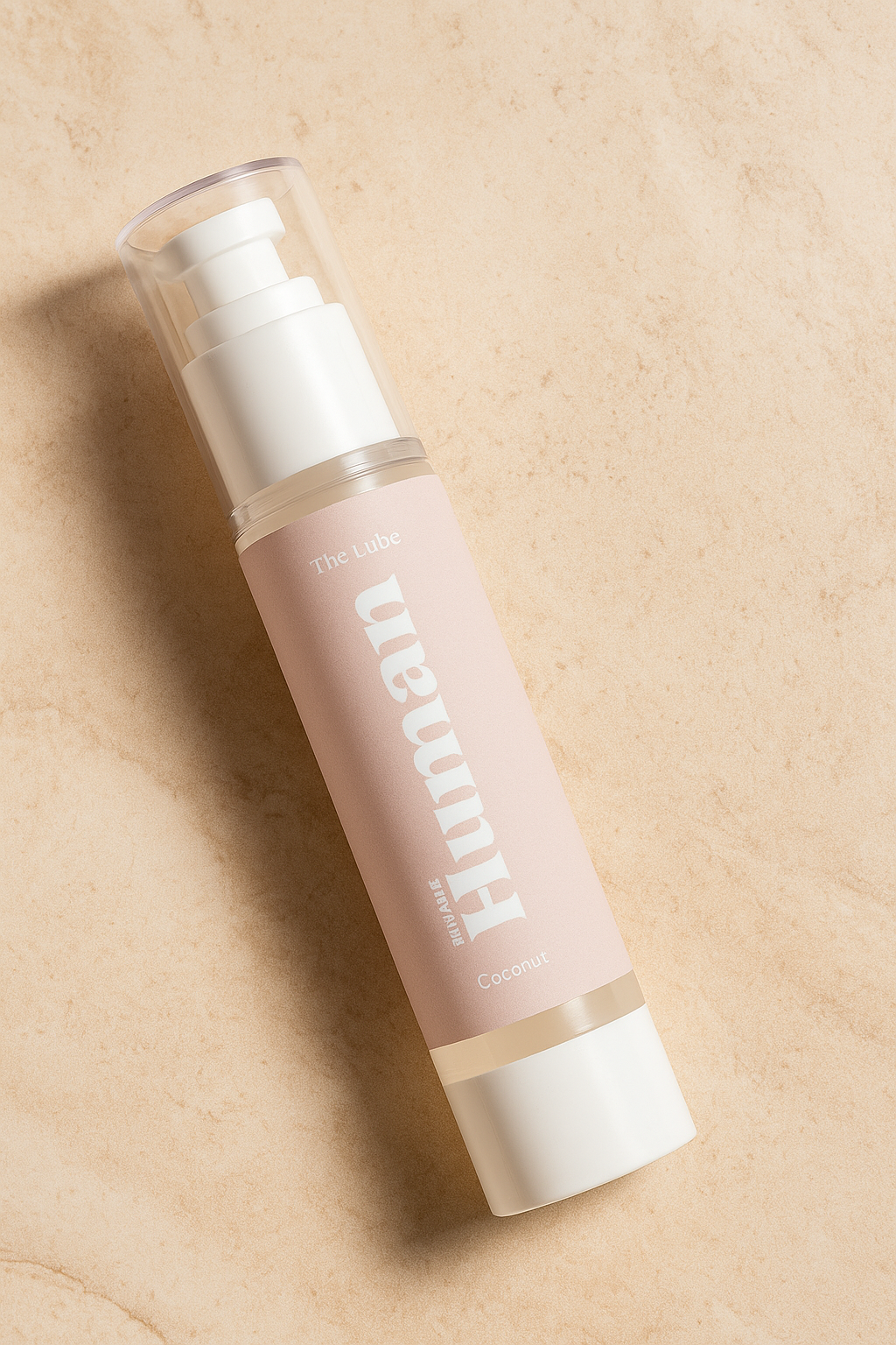 50mL bottle shot of The Lube – Coconut, water-based personal lubricant by We Are Human